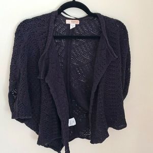 ROUTE 66 Vintage Open knit short sleeve Cardigan